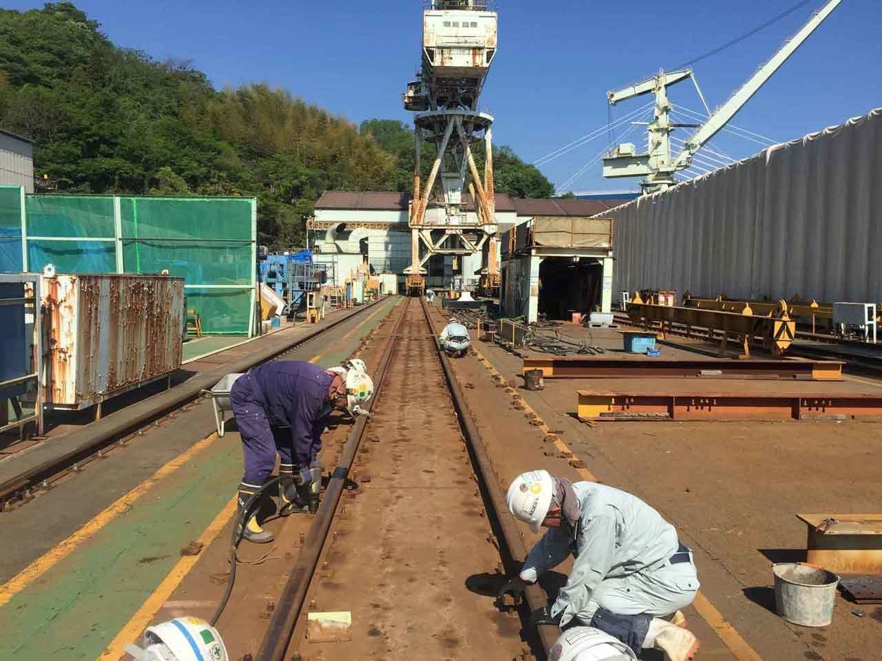 クレーンレール及び基礎 新設・補修